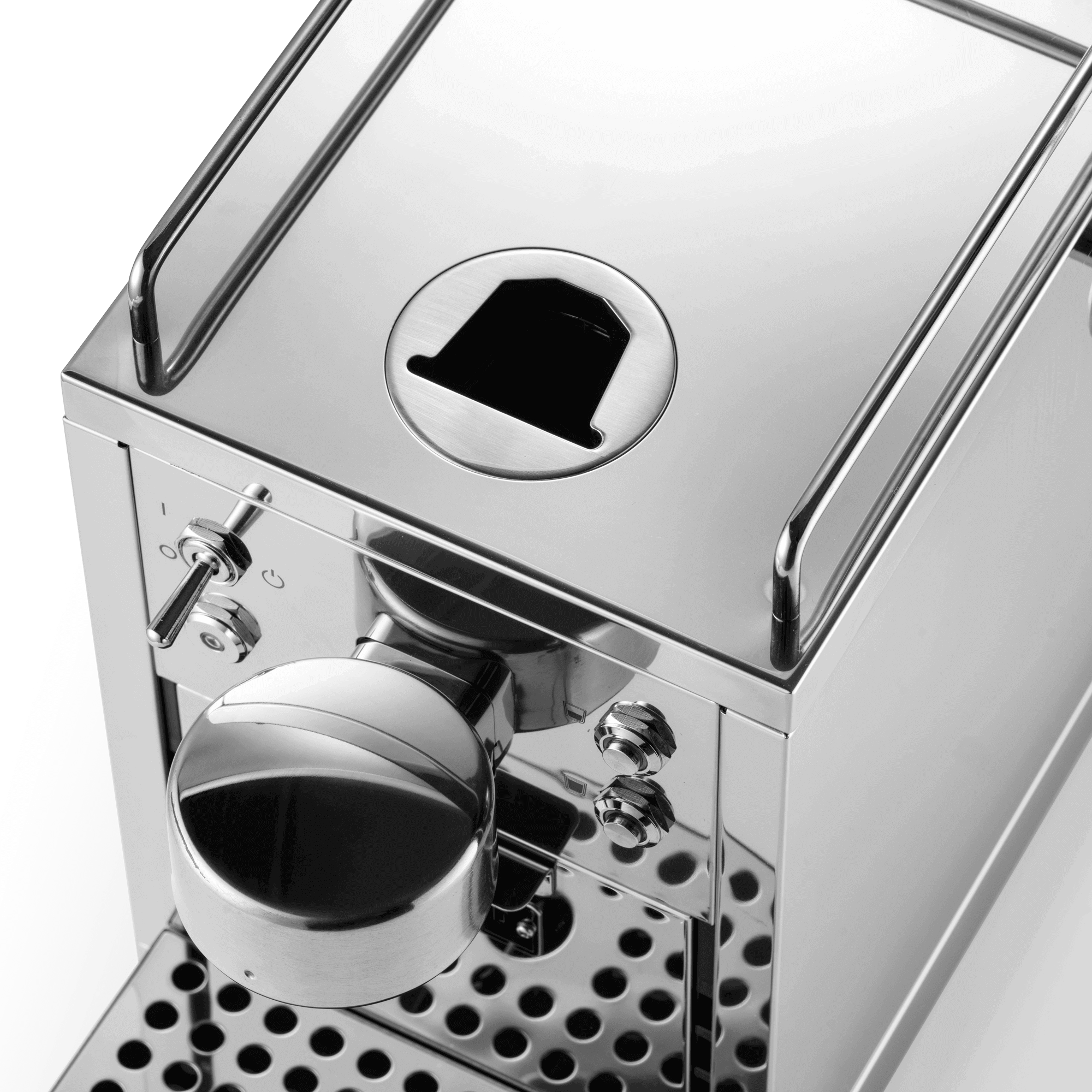 Top view of The Original espresso machine showing control interface and water reservoir