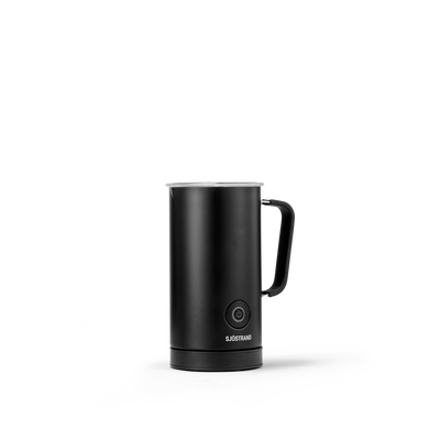 Sjöstrand milk frother in black – side view