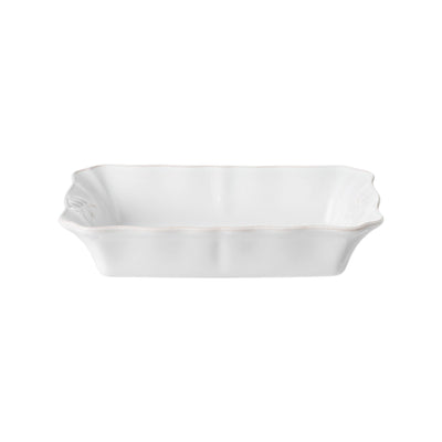 Costa Nova Alentejo rectangular baker 25/30 cm in White stoneware