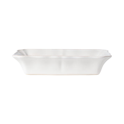 Costa Nova Alentejo rectangular baker 25/30 cm in White stoneware