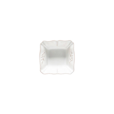 Costa Nova Alentejo square bowl 12 cm in White stoneware