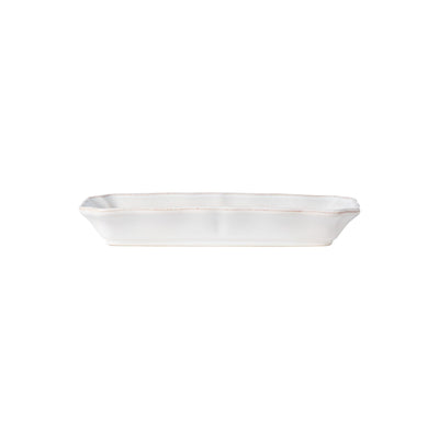 Costa Nova Alentejo rectangular tray 21/31 cm in White stoneware