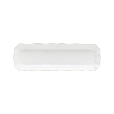 Costa Nova Alentejo rectangular tray 21/31 cm in White stoneware