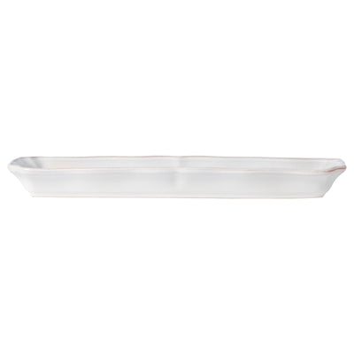 Costa Nova Alentejo rectangular tray 21/31 cm in White stoneware