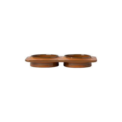 Costa Nova Âmbar stoneware collection – 2-section rectangular tray