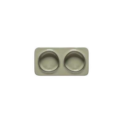 Costa Nova Âmbar stoneware collection – 2-section rectangular tray