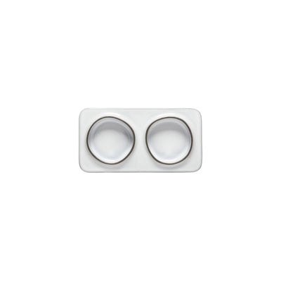 Costa Nova Âmbar stoneware collection – 2-section rectangular tray