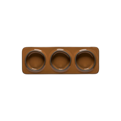 Costa Nova Âmbar stoneware collection – 2-section rectangular tray