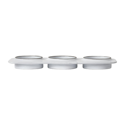 Âmbar 2-Section Rectangular Tray – Stoneware