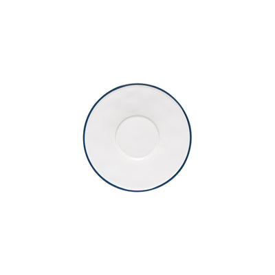 Costa Nova Beja coffee saucer 13/17 cm in White & Blue stoneware