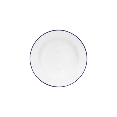Costa Nova Beja soup & pasta plate 21 cm in White & Blue stoneware