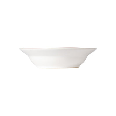 Costa Nova Beja soup & pasta plate 21 cm in White & Red stoneware