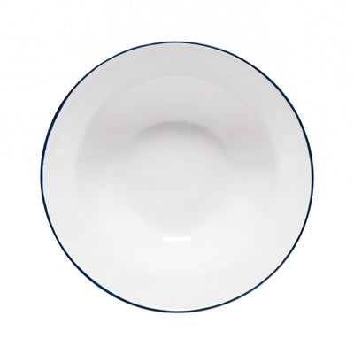 Costa Nova Beja serving bowl 30 cm in White & Blue stoneware