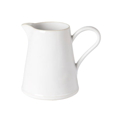 Costa Nova Beja pitcher 2190 ml in White & Cream stoneware