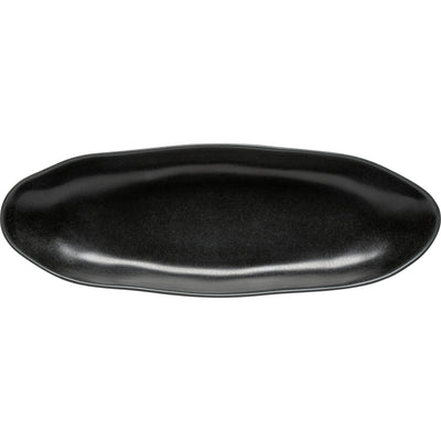 Costa Nova Boutique oval platter 33/41 cm in Mountain Black stoneware