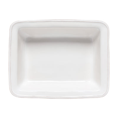 Costa Nova Fontana rectangular baker 27/29/35 cm in Cloud White stoneware