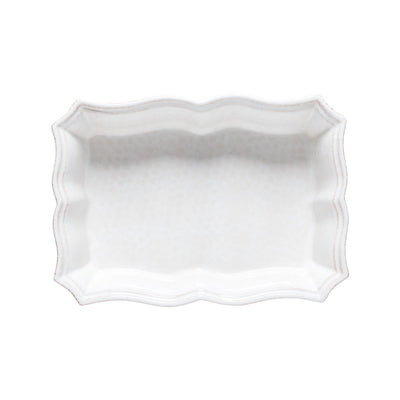 Costa Nova Impressions rectangular baker 24/30/35 cm in Cloud White stoneware