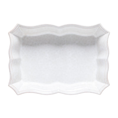 Costa Nova Impressions rectangular baker 24/30/35 cm in Cloud White stoneware