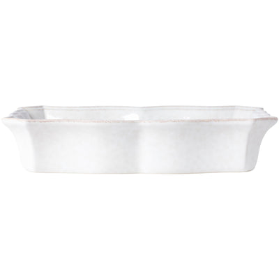 Costa Nova Impressions rectangular baker 24/30/35 cm in Cloud White stoneware