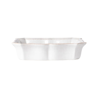 Costa Nova Impressions rectangular baker 24/30/35 cm in Cloud White stoneware