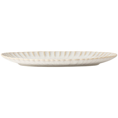 Costa Nova Mallorca oval platter 41 cm in Sand stoneware