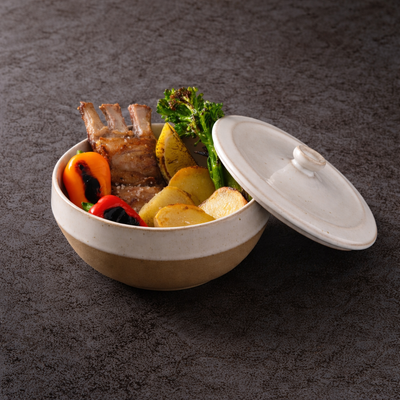 Costa Nova Marrakesh stoneware collection – cocotte with lid