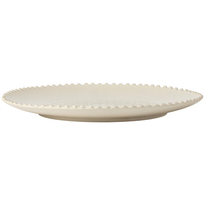 Costa Nova Pearl charger plate/platter 33 cm in Cream stoneware