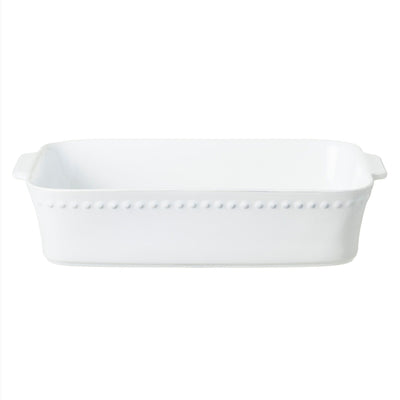 Costa Nova Pearl rectangular baker 27/33/38 cm in White stoneware