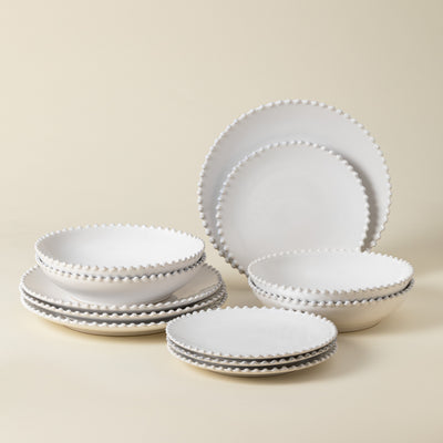 Costa Nova Pearl 12-piece stoneware set