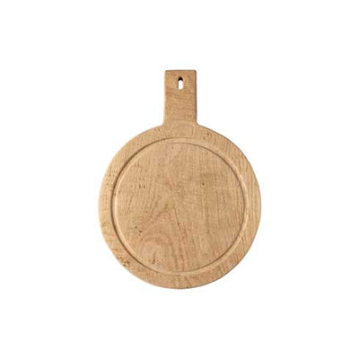 Costa Nova Plano oak collection – round oak serving board with handle