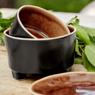 Costa Nova Riviera stoneware collection – footed fruit bowl