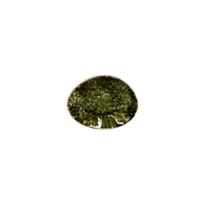 Costa Nova Riviera oval plate 16 cm in Forêts green stoneware