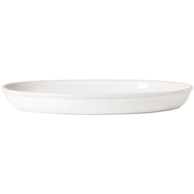 Costa Nova Roda oval platter 40 cm in Branca stoneware