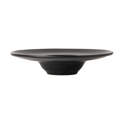 Costa Nova Roda wide-rim pasta plate 250/460 ml in Black stoneware