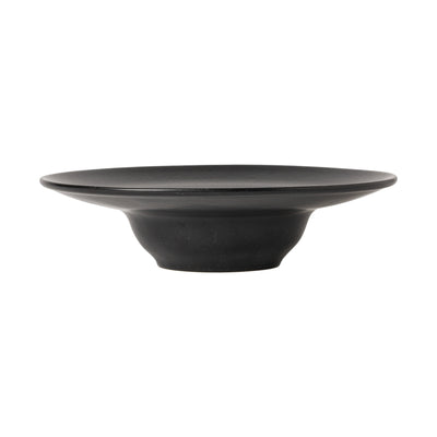 Costa Nova Roda wide-rim pasta plate 250/460 ml in Black stoneware