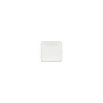 Costa Nova Roda mini square plate 9 cm in Branca stoneware