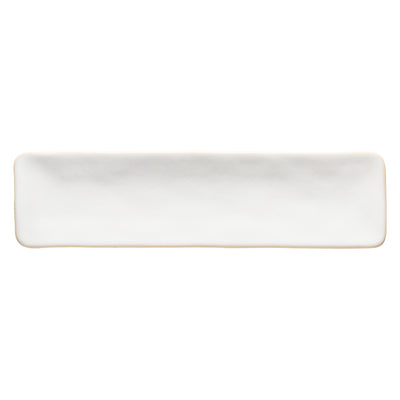 Costa Nova Roda rectangular tray 37 cm in Branca stoneware