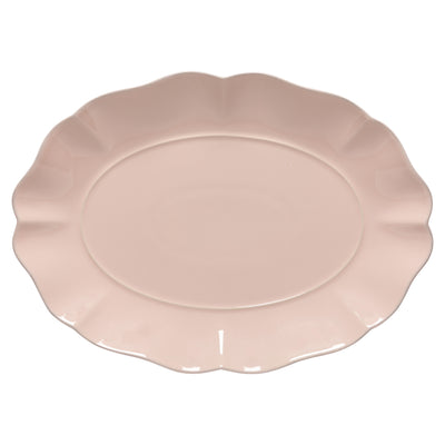 Costa Nova Rosa oval platter 30/40 cm in Rosé stoneware