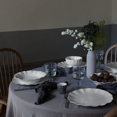 Costa Nova Rosa soup & pasta plate 25 cm in White stoneware