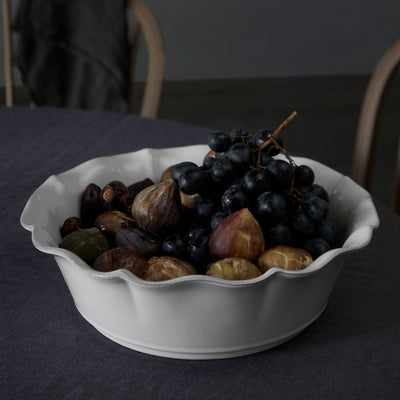 Costa Nova Rosa serving bowl 30 cm in White stoneware