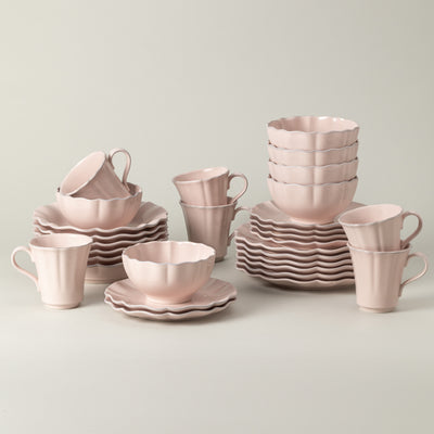 Costa Nova Rosa 30-piece stoneware set