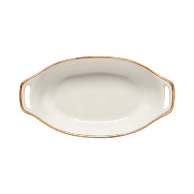 Costa Nova Sardegna oval baker 32 cm in White stoneware