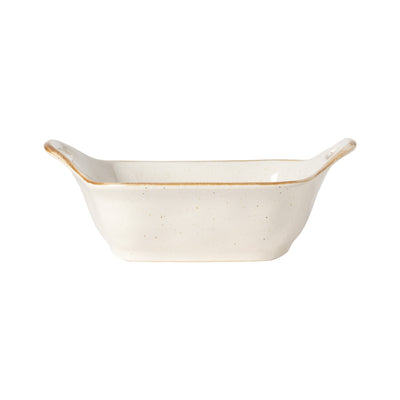 Costa Nova Sardegna square baker 26 cm in White stoneware
