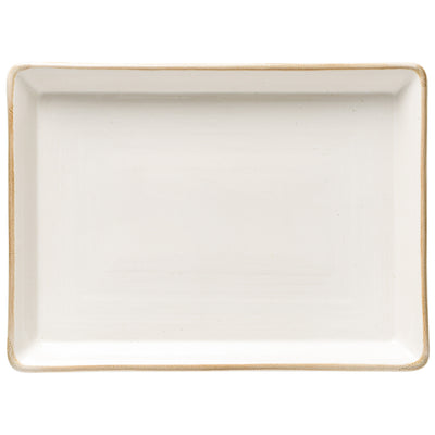 Costa Nova Sardegna rectangular platter 45 cm in White stoneware