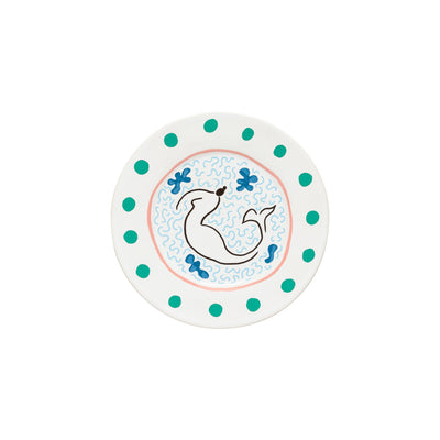 Costa Nova Summer Bliss salad & dessert plate 22 cm in Mermaid White stoneware