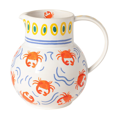 Costa Nova Summer Bliss pitcher in Crab White stoneware