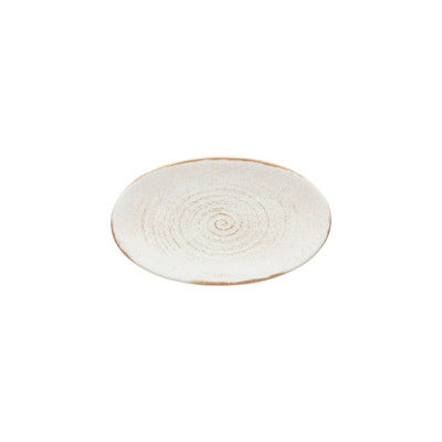 Costa Nova Vermont oval plate 22 / 28 cm in cream stoneware