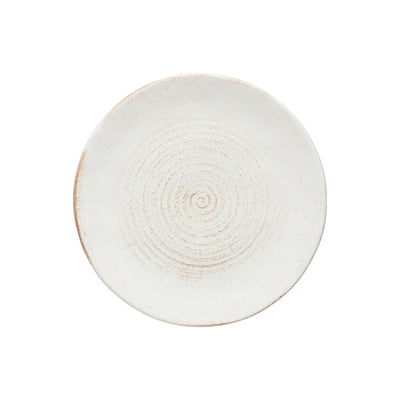Costa Nova Vermont round dinner plate 28 cm in cream stoneware