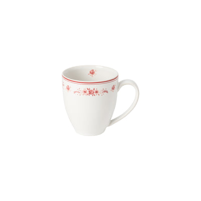 Costa Nova Vila mug 410 ml in White-Red stoneware