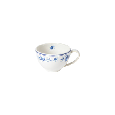 Costa Nova Vila tea cup 260 ml in White-Blue stoneware